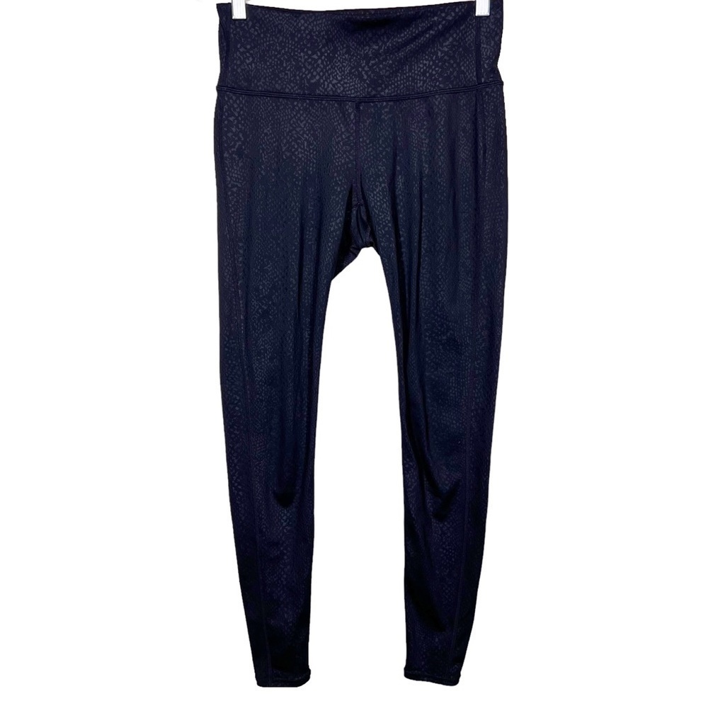 Athleta High Rise Serpent Chaturanga Tight Leggings Size Small Black 349596